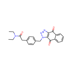 CCN(CC)C(=O)Cc1ccc(Cn2nnc3c2C(=O)c2ccccc2C3=O)cc1 ZINC000473148477