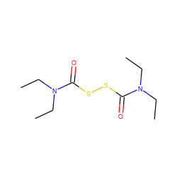 CCN(CC)C(=O)SSC(=O)N(CC)CC ZINC000005845808