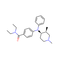 CCN(CC)C(=O)c1ccc(N(c2ccccc2)[C@@H]2CCN(C)C[C@@H]2C)cc1 ZINC000013862294