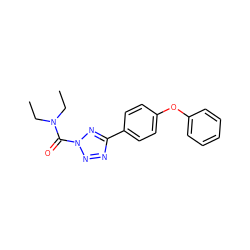 CCN(CC)C(=O)n1nnc(-c2ccc(Oc3ccccc3)cc2)n1 ZINC000096258076