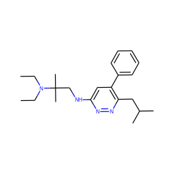 CCN(CC)C(C)(C)CNc1cc(-c2ccccc2)c(CC(C)C)nn1 ZINC000027900926