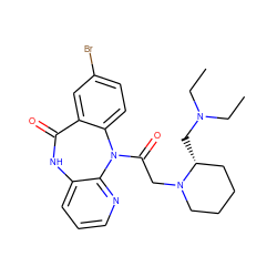 CCN(CC)C[C@@H]1CCCCN1CC(=O)N1c2ccc(Br)cc2C(=O)Nc2cccnc21 ZINC000022862809