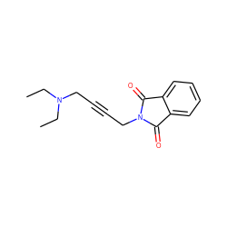 CCN(CC)CC#CCN1C(=O)c2ccccc2C1=O ZINC000028090831