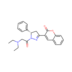 CCN(CC)CC(=O)N1N=C(c2cc3ccccc3oc2=O)C[C@H]1c1ccccc1 ZINC000653721781