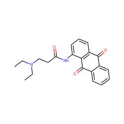 CCN(CC)CCC(=O)Nc1cccc2c1C(=O)c1ccccc1C2=O ZINC000004837372