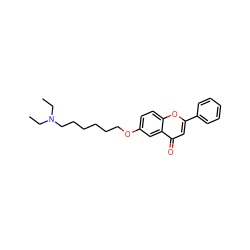 CCN(CC)CCCCCCOc1ccc2oc(-c3ccccc3)cc(=O)c2c1 ZINC000013454363