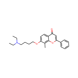 CCN(CC)CCCCOc1ccc2c(=O)cc(-c3ccccc3)oc2c1C ZINC000096271268