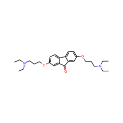 CCN(CC)CCCOc1ccc2c(c1)C(=O)c1cc(OCCCN(CC)CC)ccc1-2 ZINC000031847446