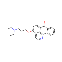 CCN(CC)CCCOc1ccc2c3c(nccc13)-c1ccccc1C2=O ZINC000071335225