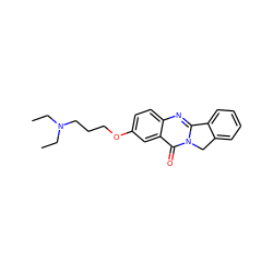 CCN(CC)CCCOc1ccc2nc3n(c(=O)c2c1)Cc1ccccc1-3 ZINC000299829770