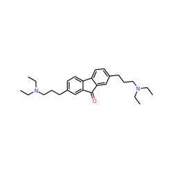 CCN(CC)CCCc1ccc2c(c1)C(=O)c1cc(CCCN(CC)CC)ccc1-2 ZINC000073198165