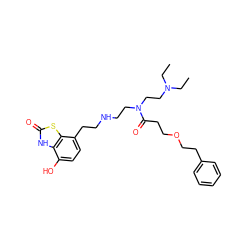 CCN(CC)CCN(CCNCCc1ccc(O)c2[nH]c(=O)sc12)C(=O)CCOCCc1ccccc1 ZINC000034873426