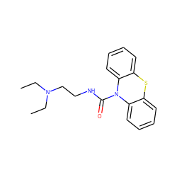 CCN(CC)CCNC(=O)N1c2ccccc2Sc2ccccc21 ZINC000012404224