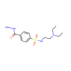 CCN(CC)CCNS(=O)(=O)c1ccc(C(=O)NN)cc1 ZINC000003330559