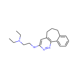 CCN(CC)CCNc1cc2c(nn1)-c1ccccc1CCC2 ZINC000000009586