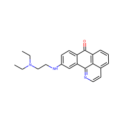 CCN(CC)CCNc1ccc2c(c1)-c1nccc3cccc(c13)C2=O ZINC000073336877