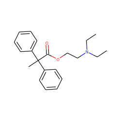 CCN(CC)CCOC(=O)C(C)(c1ccccc1)c1ccccc1 ZINC000002003680