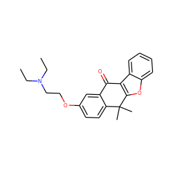 CCN(CC)CCOc1ccc2c(c1)C(=O)c1c(oc3ccccc13)C2(C)C ZINC000114801161