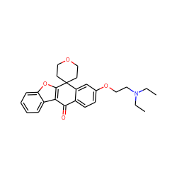 CCN(CC)CCOc1ccc2c(c1)C1(CCOCC1)c1oc3ccccc3c1C2=O ZINC000114803763