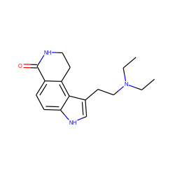 CCN(CC)CCc1c[nH]c2ccc3c(c12)CCNC3=O ZINC000043071733