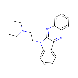 CCN(CC)CCn1c2ccccc2c2nc3ccccc3nc21 ZINC000000330475