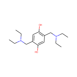 CCN(CC)Cc1cc(O)c(CN(CC)CC)cc1O ZINC000000078156