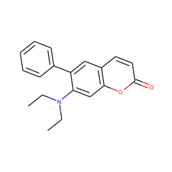 CCN(CC)c1cc2oc(=O)ccc2cc1-c1ccccc1 ZINC000072127511