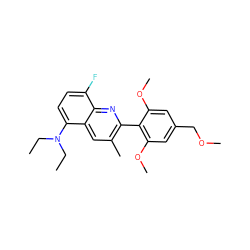 CCN(CC)c1ccc(F)c2nc(-c3c(OC)cc(COC)cc3OC)c(C)cc12 ZINC000095575581