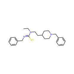 CCN(CCC1CCN(Cc2ccccc2)CC1)/C(S)=N/Cc1ccccc1 ZINC000013734821