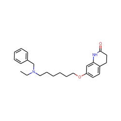 CCN(CCCCCCOc1ccc2c(c1)NC(=O)CC2)Cc1ccccc1 ZINC001772578347