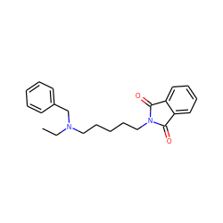 CCN(CCCCCN1C(=O)c2ccccc2C1=O)Cc1ccccc1 ZINC000013738607