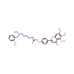 CCN(CCCCNC(=O)COc1ccc(-c2cc(=O)c3c(OC)c(OC)c(OC)cc3o2)cc1)Cc1ccccc1OC ZINC001772646070