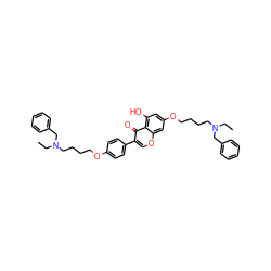 CCN(CCCCOc1ccc(-c2coc3cc(OCCCCN(CC)Cc4ccccc4)cc(O)c3c2=O)cc1)Cc1ccccc1 ZINC000150599234