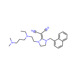 CCN(CCCN(C)C)CCN1CCN(Cc2cccc3ccccc23)C1=C(C#N)C#N ZINC000036289090