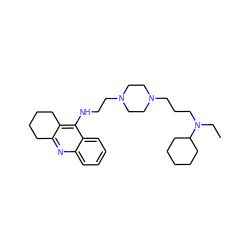 CCN(CCCN1CCN(CCNc2c3c(nc4ccccc24)CCCC3)CC1)C1CCCCC1 ZINC000084669914