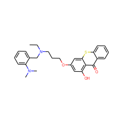 CCN(CCCOc1cc(O)c2c(=O)c3ccccc3sc2c1)Cc1ccccc1N(C)C ZINC001772602586