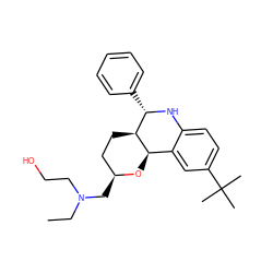 CCN(CCO)C[C@H]1CC[C@@H]2[C@H](O1)c1cc(C(C)(C)C)ccc1N[C@H]2c1ccccc1 ZINC000049793268