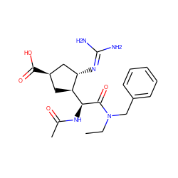 CCN(Cc1ccccc1)C(=O)[C@@H](NC(C)=O)[C@H]1C[C@@H](C(=O)O)C[C@@H]1N=C(N)N ZINC000013560232