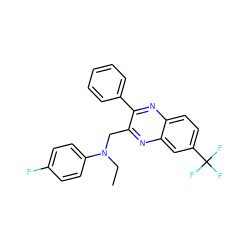 CCN(Cc1nc2cc(C(F)(F)F)ccc2nc1-c1ccccc1)c1ccc(F)cc1 ZINC000103266373