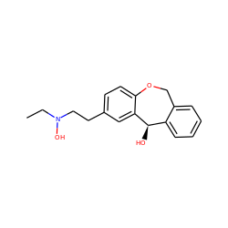 CCN(O)CCc1ccc2c(c1)[C@H](O)c1ccccc1CO2 ZINC000013745488