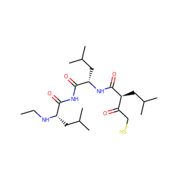 CCN[C@@H](CC(C)C)C(=O)NC(=O)[C@H](CC(C)C)NC(=O)[C@@H](CC(C)C)C(=O)CS ZINC000034801707