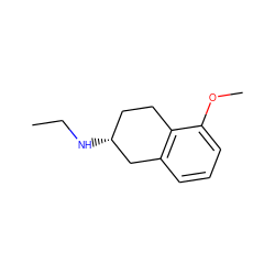 CCN[C@@H]1CCc2c(cccc2OC)C1 ZINC000013759785