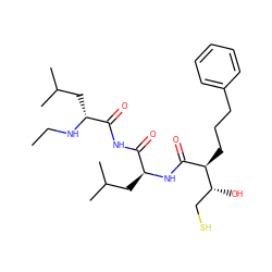 CCN[C@H](CC(C)C)C(=O)NC(=O)[C@H](CC(C)C)NC(=O)[C@@H](CCCc1ccccc1)[C@H](O)CS ZINC000034801685