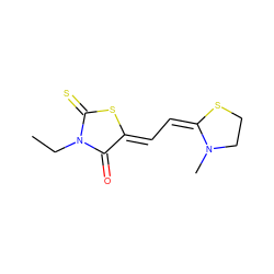 CCN1C(=O)/C(=C/C=C2/SCCN2C)SC1=S ZINC000000988776