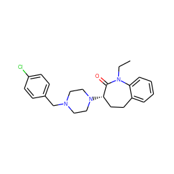 CCN1C(=O)[C@@H](N2CCN(Cc3ccc(Cl)cc3)CC2)CCc2ccccc21 ZINC000022927088