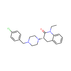 CCN1C(=O)[C@@H](N2CCN(Cc3ccc(Cl)cc3)CC2)Cc2ccccc21 ZINC000096299799