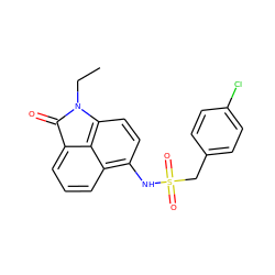 CCN1C(=O)c2cccc3c(NS(=O)(=O)Cc4ccc(Cl)cc4)ccc1c23 ZINC000653741164