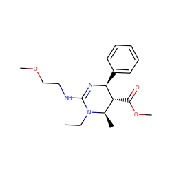 CCN1C(NCCOC)=N[C@@H](c2ccccc2)[C@H](C(=O)OC)[C@H]1C ZINC000036379131