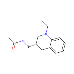 CCN1C[C@@H](CNC(C)=O)Cc2ccccc21 ZINC001772626688