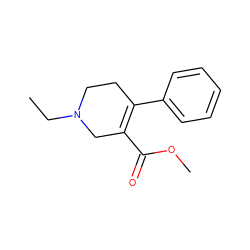 CCN1CCC(c2ccccc2)=C(C(=O)OC)C1 ZINC000013782787